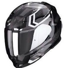 SCORPION PRILBA NA MOTOCYKEL EXO-491 SPIN, ČIERNA/BIELA