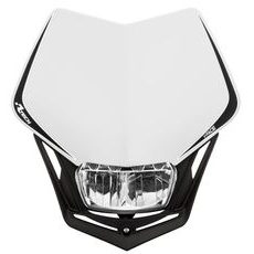 UNI PREDNÁ MASKA VRÁTANE SVETLÁ V-FACE FULL LED, RTECH (BIELA/ČIERNA)
