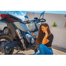 SLIP-ON EXHAUST GPR DEEPTONE HON.269.DE BRUSHED STAINLESS STEEL INCLUDING REMOVABLE DB KILLER AND LINK PIPE