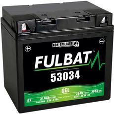 BATÉRIA 12 V, 53034 GÉL, 30AH, 300A, BEZÚDRŽBOVÁ GÉL TECHNOLÓGIE 178X123X166 FULBAT (AKTIVOVANÁ VO VÝROBE)