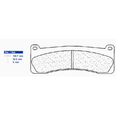 BRZDOVÉ OBLOŽENIE CL BRAKES 2720 C60 (C59)