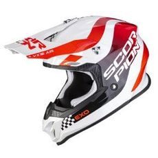 SCORPION PRILBA NA MOTOCYKEL VX-16 EVO AIR SOUL, ČIERNA/ČERVENÁ/BIELA