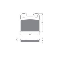 BRZDOVÉ OBLOŽENIE GOLDFREN 166 AD