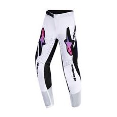 ALPINESTARS SUPERTECH VISTA YOUTH – DETSKÉ MOTOKROSOVÉ NOHAVICE NA MX A ENDURO (BIELA/FIALOVÁ/ČIERNA) 2026