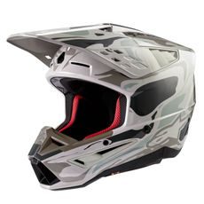 PŘILBA S-M5 MINERAL, ALPINESTARS (ŠEDÁ/ZELENÁ CAMO) 2024
