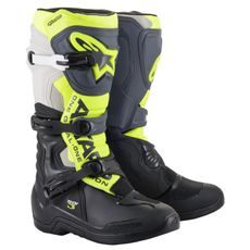 TOPÁNKY TECH 3 2022, ALPINESTARS (ČERNÁ/ŠEDÁ/ŽLUTÁ FLUO)