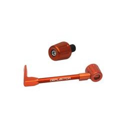LEVER GUARD ACCOSSATO WITH ORANGE HOSE AND JOINT LEFT, ALUMINIUM