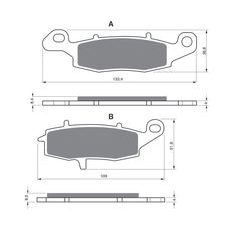 BRZDOVÉ OBLOŽENIE GOLDFREN 124 S3