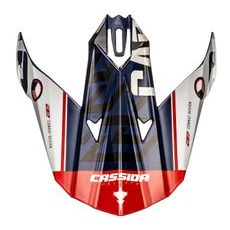 ŠILT PRE PRILBY CROSS CUP SONIC, CASSIDA (MODRÁ/BÍLÁ/ČERVENÁ)