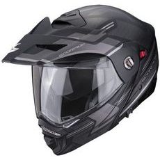 SCORPION PRILBA NA MOTOCYKEL ADX-2 GALANE, ČIERNA/STRIEBORNÁ