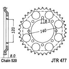 REŤAZOVÁ ROZETA JT JTR 477-43 43 ZUBOV,520