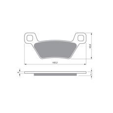 BRZDOVÉ OBLOŽENIE GOLDFREN 314 K5