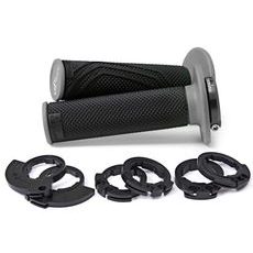 GRIPY LOCK-ON D100 (OFFROAD) DĹŽKA 125/130 MM (6 VAČEK), DOMINO (ČIERNO-SIVÉ)
