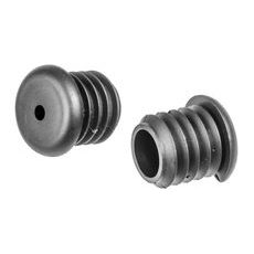 PLASTOVÉ ŠPUNTY DO KONCŮ ŘÍDÍTEK, OXFORD (ČERNÉ, 1 PÁR)