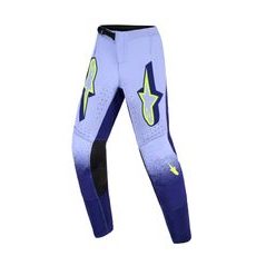 ALPINESTARS SUPERTECH SCENZ YOUTH – DETSKÉ MOTOKROSOVÉ NOHAVICE NA MX A ENDURO (FIALOVÁ/ŽLTÁ FLUO) 2026