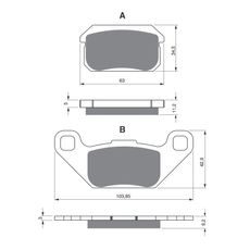 BRZDOVÉ OBLOŽENIE GOLDFREN 283 K5