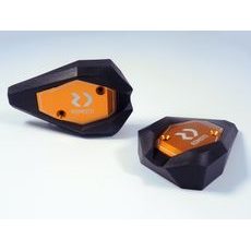 CRASH SLIDERS RDMOTO KTM13N BLACK POLYAMIDE WITH GOLD CAPS