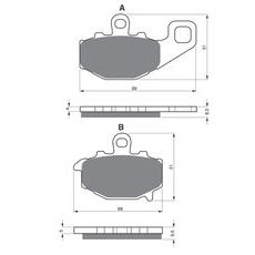 BRZDOVÉ OBLOŽENIE GOLDFREN 093 S33 STREET ZADNÁ