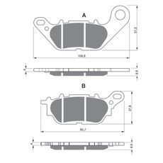 BRZDOVÉ OBLOŽENIE GOLDFREN 264 GP6