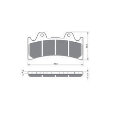 BRZDOVÉ OBLOŽENIE GOLDFREN 227 S3