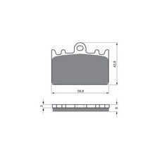 BRZDOVÉ OBLOŽENIE GOLDFREN 090 GP6