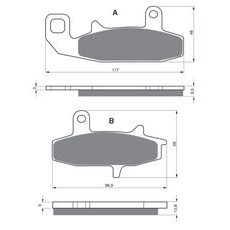 BRZDOVÉ OBLOŽENIE GOLDFREN 036 AD