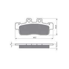 BRZDOVÉ OBLOŽENIE GOLDFREN 363 S3