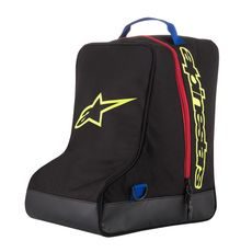 ALPINESTARS TAŠKA NA TOPÁNKY – TAŠKA NA MOTOCYKLOVÉ TOPÁNKY (ČIERNA/MODRÁ/ŽLTÁ FLUO/ČERVENÁ)