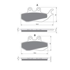 BRZDOVÉ OBLOŽENIE GOLDFREN 215 AD