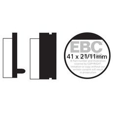 BRZDOVÉ OBLOŽENIE EBC FA052