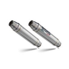 DVOJITÁ KONCOVKA VÝFUKU SLIP - ON GPR DEEPTONE DUPLEX BM.109.1.DEPX BRUSHED STAINLESS STEEL INCLUDING REMOVABLE DB KILLERS AND LINK PIPES