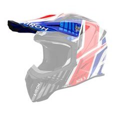 KŠILT PRO PŘILBU AVIATOR ACE 2, AIROH (PROUD - MODRO ČERVENÝ LESKLÝ)