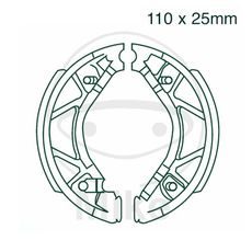 BRZDOVÉ ČEĽUSTE -SADA EBC Y530 VRÁTANE PRUŽÍN