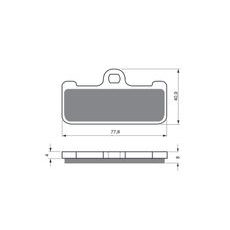 BRZDOVÉ OBLOŽENIE GOLDFREN 116 AD