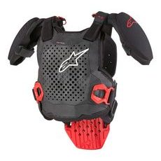ALPINESTARS A-5 S 2 – DETSKÝ CHRÁNIČ TELA NA MOTORKU (ČIERNY/ČERVENÝ) 2024