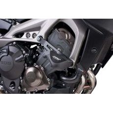 FRAME SLIDERS PUIG PRO 7316N ČIERNY S ŠEDOU GUMOU