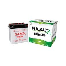 BATÉRIA 12 V, YB10L-B-P, 11AH, 130A, KONVENČNÉ 135X90X145, FULBAT(VČ. BALENIE ELEKTROLYTU)