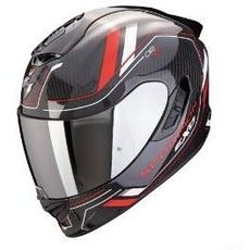 SCORPION PRILBA NA MOTOCYKEL EXO-1400 EVO II CARBON AIR MIRAGE, ČIERNA/ČERVENÁ