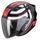 SCORPION prilba na motocykel EXO-230 PUL, čierna/červená