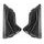 Viečka mechanizmu plexi/výklopu pre prilby Multiflip, CASSIDA (black matt, pair)