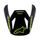 kšilt pro přilby S-M3 RADIUM, ALPINESTARS (žlutá fluo/černá/modrá)