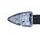 Smerovka LED Arrow krátky, OXFORD (číre sklíčko, čierny plášť, pár)