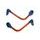 Lever guard ACCOSSATO with orange hose and joint right + left, aluminium
