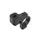 CNC adaptér spätného zrkadlá M10/1,25 pravý závit (22,2 mm priemer) (čierny)