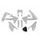 Sada plastov 7 dielov TRIUMPH, RTECH (biela)