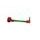 Lever guard ACCOSSATO with green hose and joint right, aluminium