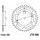 Reťazová rozeta JT JTR 809-53 53 zubov,428