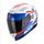 SCORPION prilba na motocykel EXO-520 EVO AIR TITAN, biela/modrá/červená