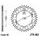 Reťazová rozeta JT JTR 862-44 44 zubov,530
