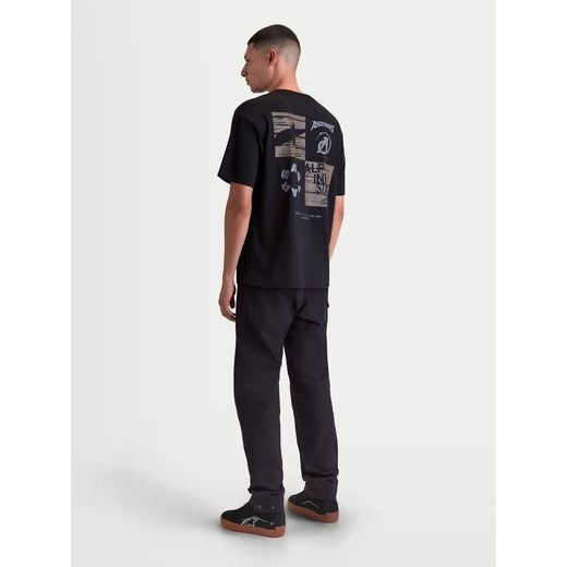ALPINESTARS CHECKBACK OVERSIZED CSF – VOĽNOČASOVÉ MOTO TRIČKO (ČIERNA)